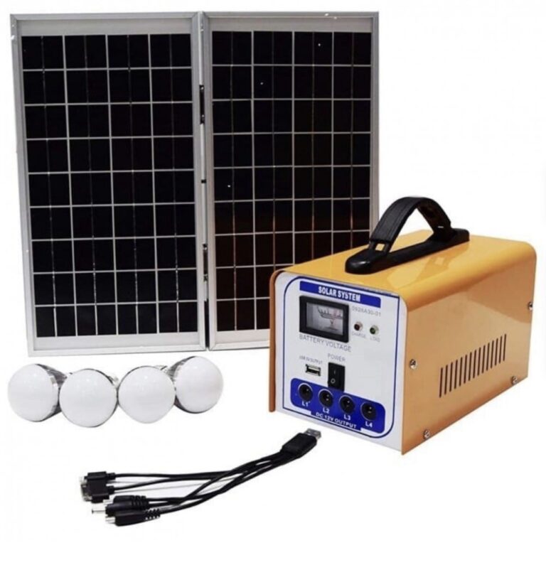 نظام إضاءة محمول بالطاقة الشمسية 12V-7Ah