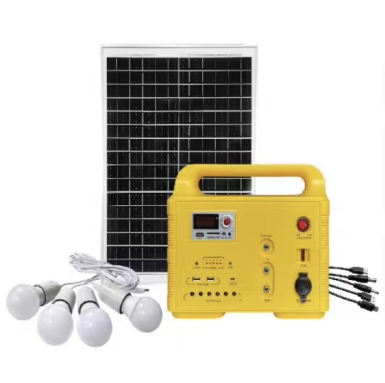 نظام إضاءة محمول بالطاقة الشمسية 12V-20Ah