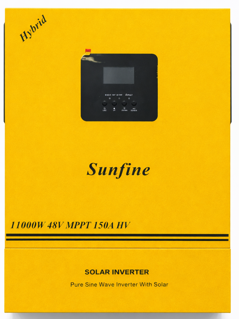 انفرتر طاقة شمسية صن فاين موجة نقية Sunfine 11000W 48V MPPT 150A HV